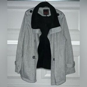 Yoki Outerwear Collection Soft Gray Coat Size 3XL (no Tie)